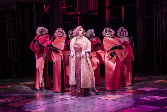 Costumes from Guys and Dolls, starring Natalie Casey as Miss Adelaide, will be among those offered for sale (photo: Johan Persson)