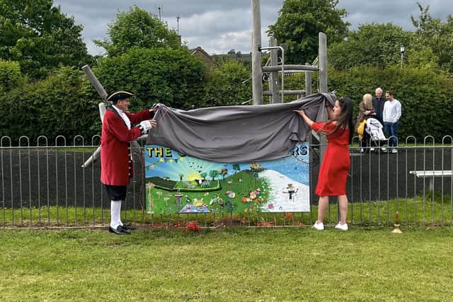 The mural was unveiled in Ashover on June 5