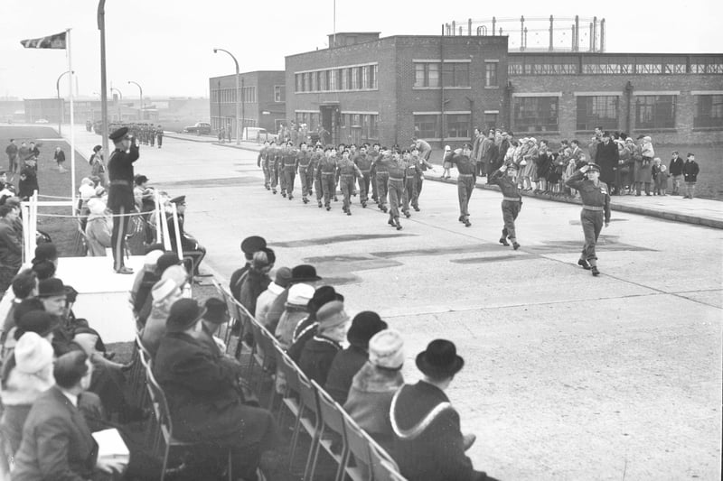 A TA parade at Oaksway 60 years ago.