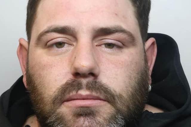 Heaton, 36, fired a fake gun Glock-style gun outside his ex-partner’s home on Valentine’s Day, shouting “I’ll put a bullet in your head”.
He had previously appeared at the frightened woman’s home with a baseball bat and smashed up her gate.
Derby Crown Court heard how Heaton began stalking his victim after the breakup of their relationship.
Heaton, of Hanbury Close, Holme Hall, was jailed for 30 months and handed a five-year restraining order.