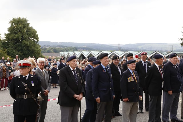 Veterans of Her Majesty's armed forces attended the ceremony