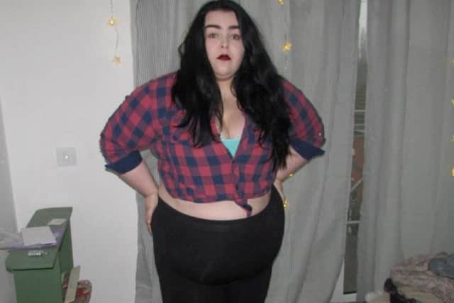 Clara Barrett, 31, tipped the scales at a whopping 29 stone after a diet of custard doughnuts, chocolate bars and unhealthy takeaways.