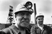 Rt.Rev Gordon Fallows with Ted Horton of Frickley Colliery in 1972