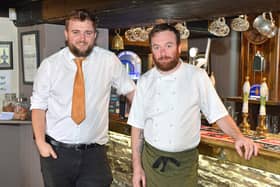 Restaurant manager Ryan Turner and head chef Connor Thompson are pictured here.