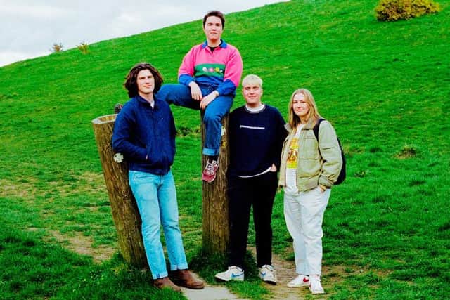 Alpaca Factory are, from left, Tom Gannon, Jono Vardy, James Vardy and Rebecca Church.