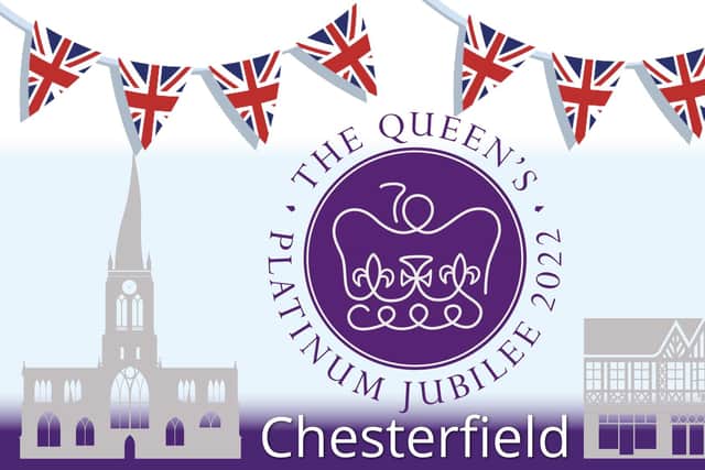 Invitation to communities in Chesterfield to celebrate the Queen's platinum jubilee.