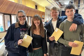 GCSE celebrations are underway at Highfields secondary school in Matlock.