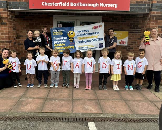 Busy Bees Chesterfield Barlborough celebrate their second Outstanding Ofsted