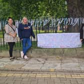 Chesterfield Sands' Ribbon Remembrance Display will be at Rykneld Square until Friday.