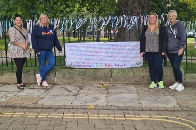 Chesterfield Sands' Ribbon Remembrance Display will be at Rykneld Square until Friday.