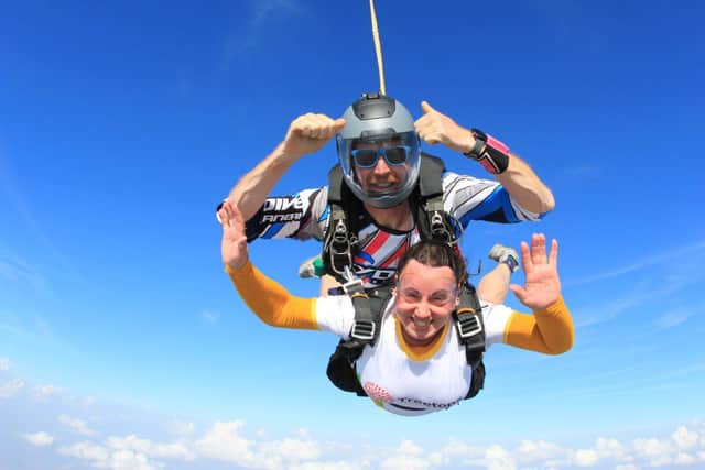 Treetops nurse Kate Kells takes to skies to support local hospice