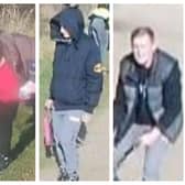 Do you recognise the three people pictured? Police are keen to identify them as they believe they may be able to help with their enquiries.