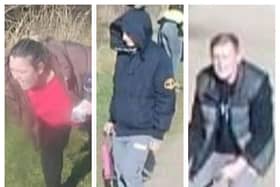 Do you recognise the three people pictured? Police are keen to identify them as they believe they may be able to help with their enquiries.