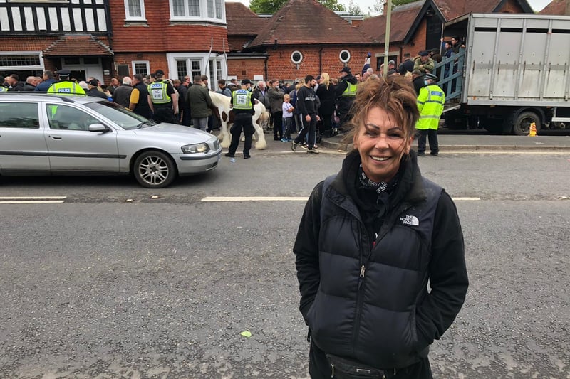 Portsmouth resident Cindy Comben has been coming to the fair ‘since she was born’ sixty years ago. She said it felt like the police were containing the attendees ‘out of spite’ .