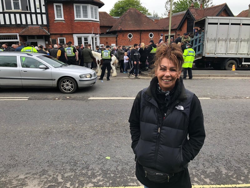 Portsmouth resident Cindy Comben has been coming to the fair ‘since she was born’ sixty years ago. She said it felt like the police were containing the attendees ‘out of spite’ .