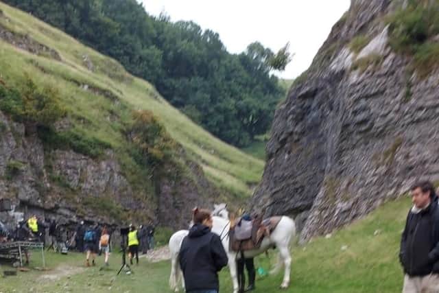 Cast and crew were spotted filming House of the Dragon in the Castleton area last year