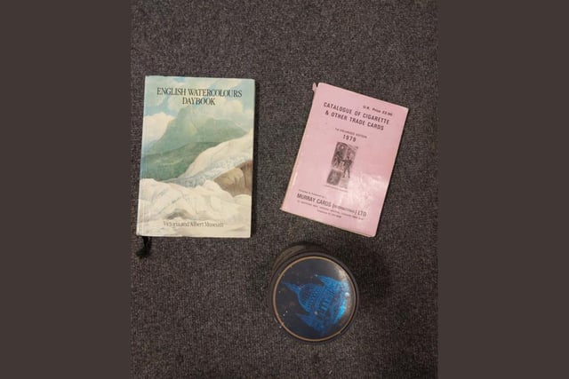 'English watercolours daybook' has been found among the items recovered.