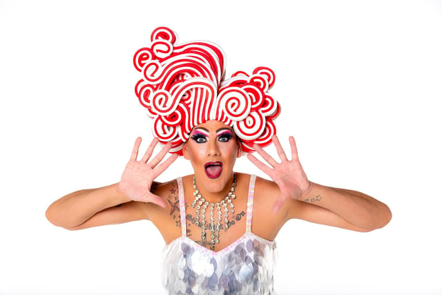 Drag queen Amandah Hart is an outgoing personality who loves to be the centre of attention.