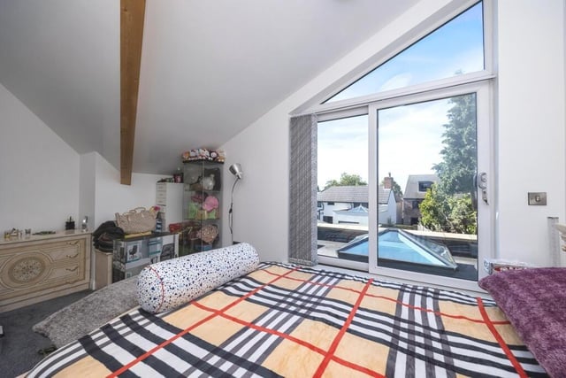 There are two more double bedrooms on the first floor of the £300,000 Eastwood property, including this master.