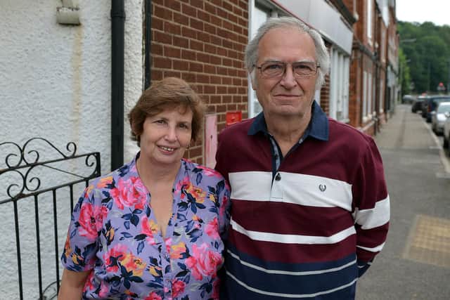 Former Post Office workers Mandy and John Dickson. He was wrongly accused of false accounting but his conviction has now been quashed. Picture by Brian Eyre.