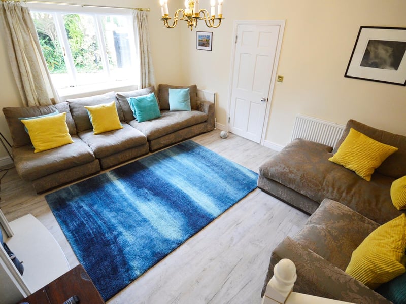A spacious, bright living room