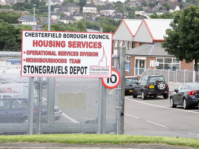 Chesterfield Borough Council promised a full investigation after the incident at Stonegravels Depot.