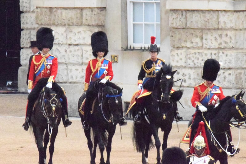 Princess Anne in Trooping the Colour ceremony.