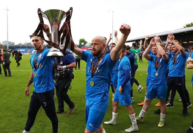 Stockport County won last year's National League title with 94 points.