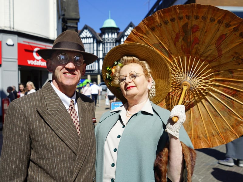 Chesterfield 1940s event. Tracy and Gary from West Yorkshire.