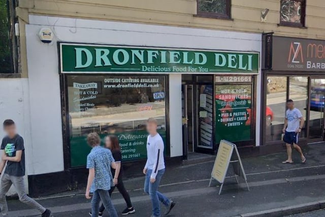 Dronfield Deli, 4-6 Chesterfield Road, Dronfield, S18 2XB. Rating: 4.4/5 (based on 24 Google Reviews). "Oh my days, had a Chinese chicken sandwich, oh yes, it was fantastic."