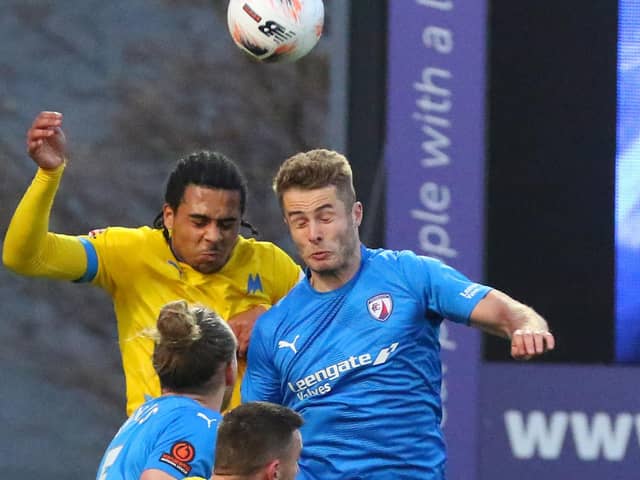 Andy Dallas scored a hat-trick in Chesterfield's 5-1 win against Torquay United. Picture: Tina Jenner.
