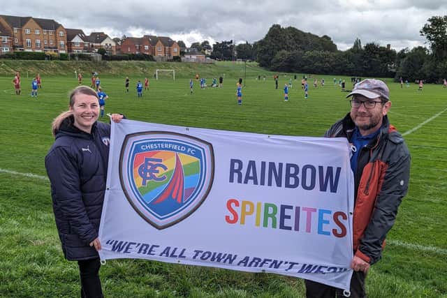 Darren and Ellie hoped the group would function as a safe space for LGBTQ+ fans. 
Image: Rainbow Spireites