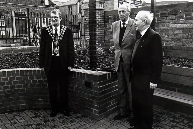 The opening of Chesterfield's Garden of Fragrance - on the aptly-named Rose Hill - by the Duke of Devonshire in 1993
