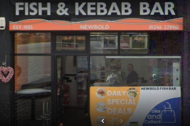 Newbold FIsh Bar, Shopping Centre, 4 Littlemoor, Chesterfield S41 8QW, is recommended by Chell Whiteley.