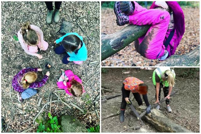 Some of the activities you can expect at Branching Out Forest School.