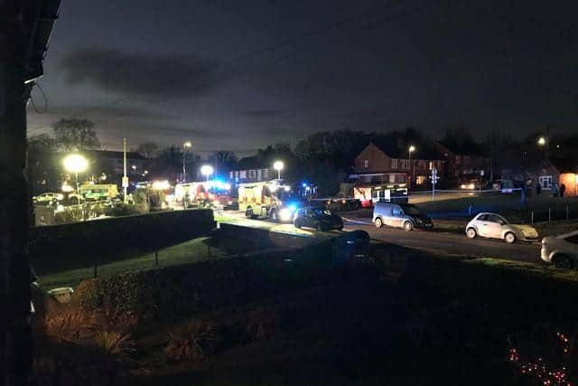 Louis Pitsch sent us this picture of the scene of the crash.