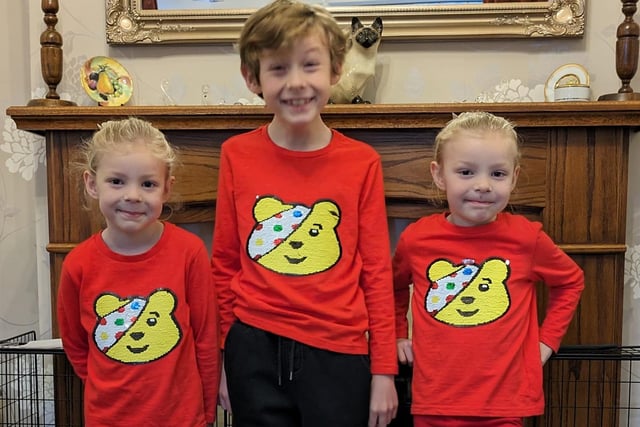 All set in their Pudsey PJs, in this lovely photo by Laura Jane.