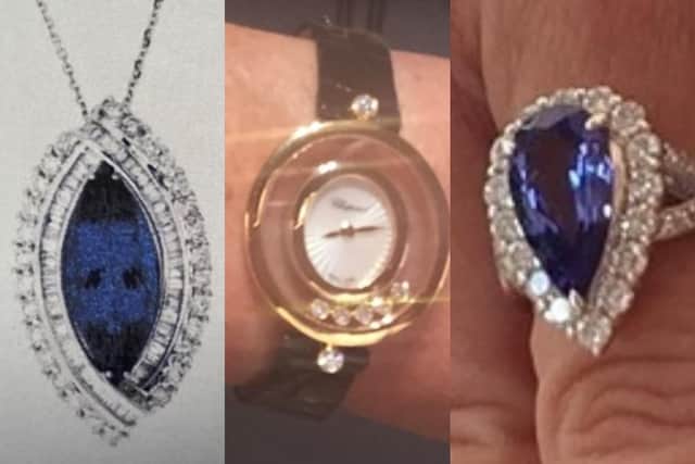 Police have released these images of some of the stolen items