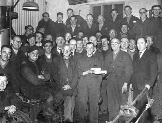 Osborn Steel Furnaces, Rutland Road, Sheffield in the 1960's
William Vincent Donlon, known as Bill, is pictured at work, first row, second left of picture wearing a beret and glasses.