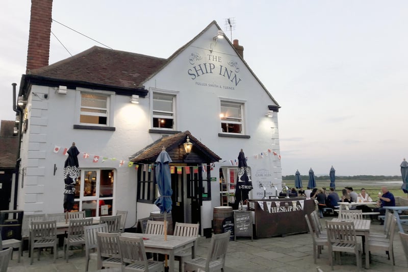 Joint fifth: The Ship Inn, Langstone Road, Langstone. This historic pub with a lovely outdoor seating area made our readers' top five.