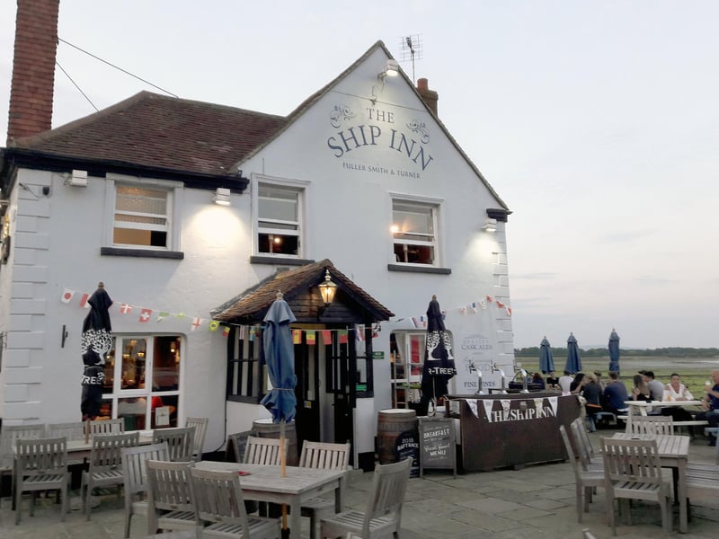 Joint fifth: The Ship Inn, Langstone Road, Langstone. This historic pub with a lovely outdoor seating area made our readers' top five.