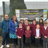 Youngsters from Dunston Primary and Nursery Academy were tasked with looking at parking outside the school, in Dunston Lane, Newbold, and then making posters that would help voice their concerns.