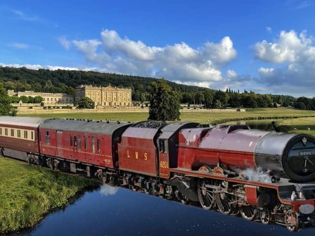 Chatworth House, the ancestral home of the Dukes of Devonshire with its 105-acre garden, has proved four times more popular than neighbouring Hardwick Hall with passengers travelling on Britain’s poshest train.