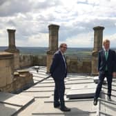 Tourism minister Oliver Dowden was invited by MP Mark Fisher to Bolsover Castle to check out the tourism potential in Mr Fisher's constituency.