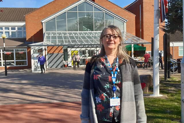 Angela Rimington has described the impact of Covid-19 on staff at Chesterfield Royal Hospital.