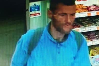 Police wnt to speak to this man over a burglary in Chesterfield.