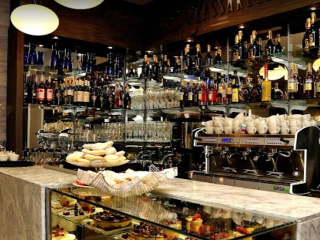 Enjoy a comfortable break from all the constant shopping at Cafe Masserella.