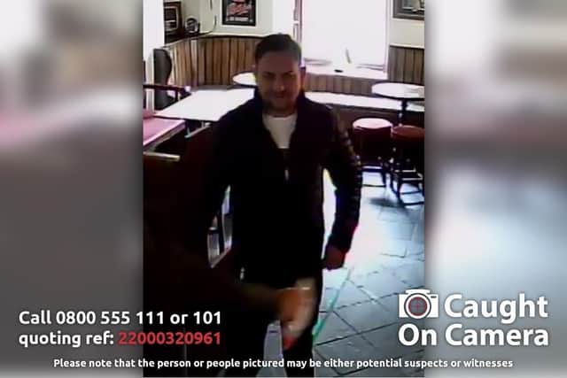Anyone who recognises this man is urged to contact the police.