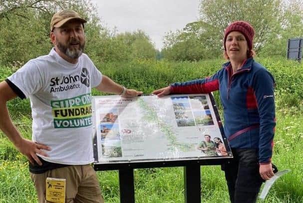 Tim and Claire Hollingshurst took just under 24 hours to walk the whole of the Heritage Way which follows the River Derwent from Ladybower Reservoir all the way to its mouth at Shardlow.