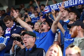 Chesterfield supporters make the noise against York City